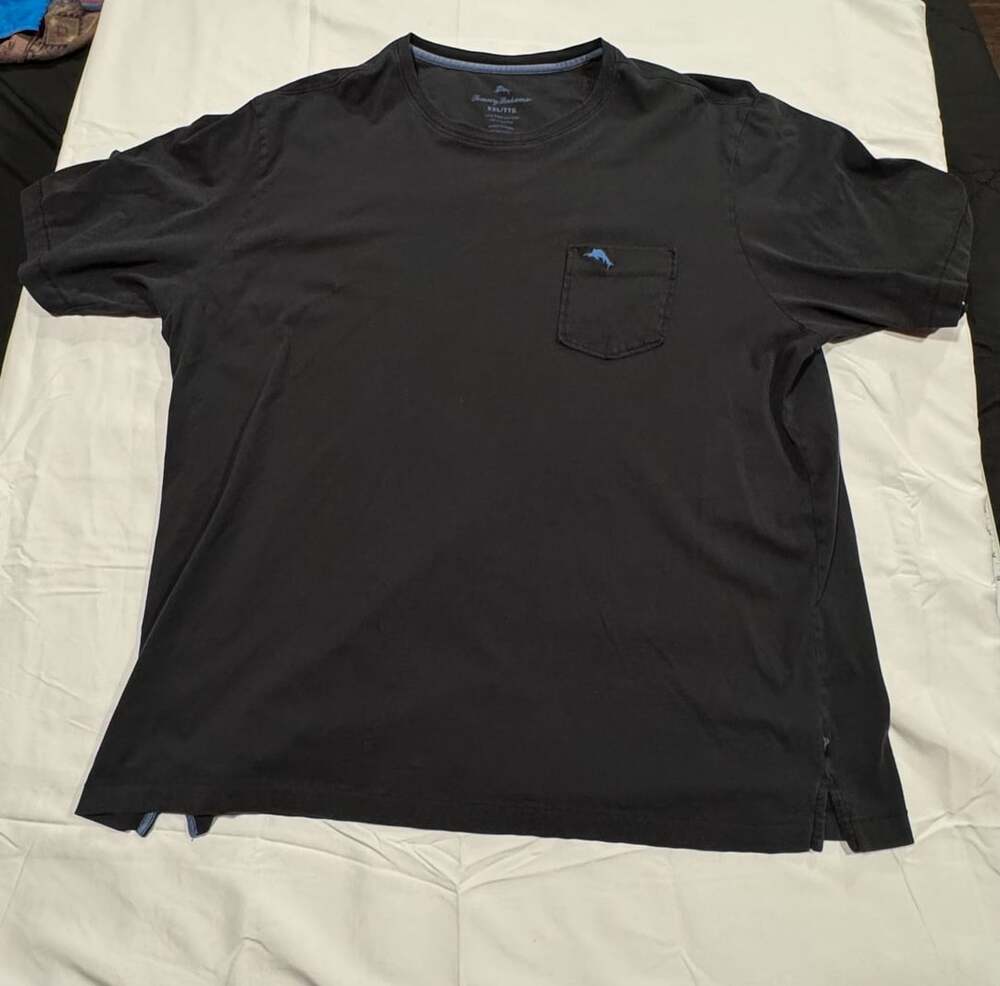 Tommy Bahama Bali Skyline Pima Cotton Pocket T-Shirt Black XXL